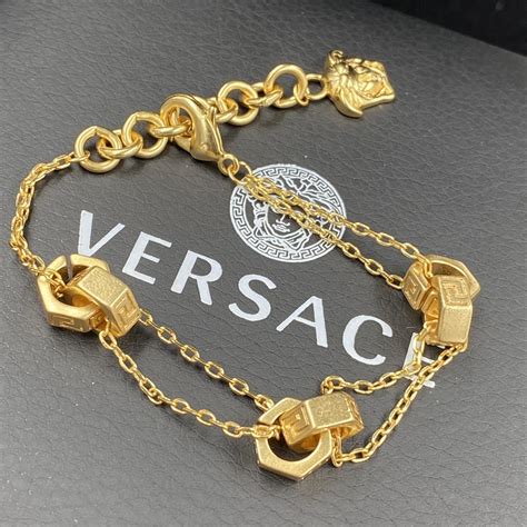 replica versace mens bracelet|versace necklace for men.